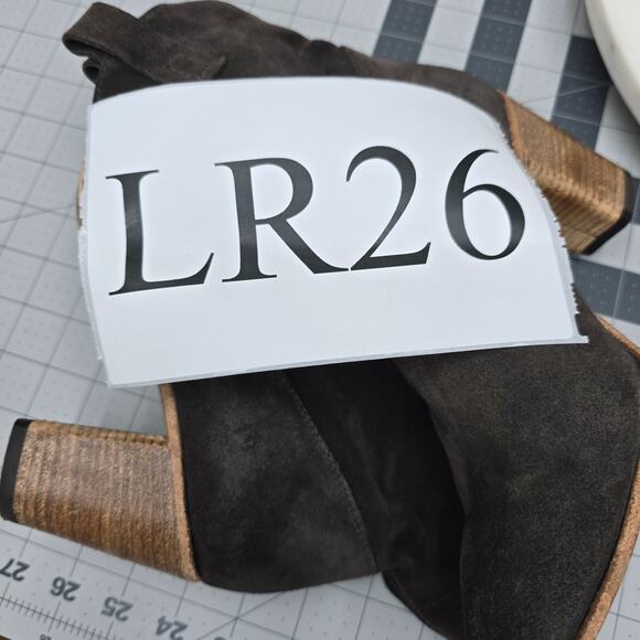 Alberto Fermani Womens 7.5 Brown Suede Ankle Western Boots Booties Cowgirl Boho - Picture 10 of 10